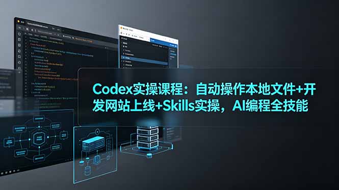 Codex实操课程：自动操作本地文件+开发网站上线+Skills实操，AI编程全技能-御文网