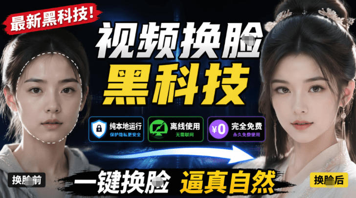AI人工智能如此夸张？一键视频换Lian黑科技，纯本地离线运行，本地视频换Lian娱乐工具，AI FaceSwap-御文网