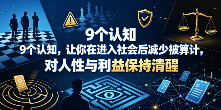 付费文章：9个认知，让你在进入社会后减少被算计，对人性与利益保持清醒-御文网