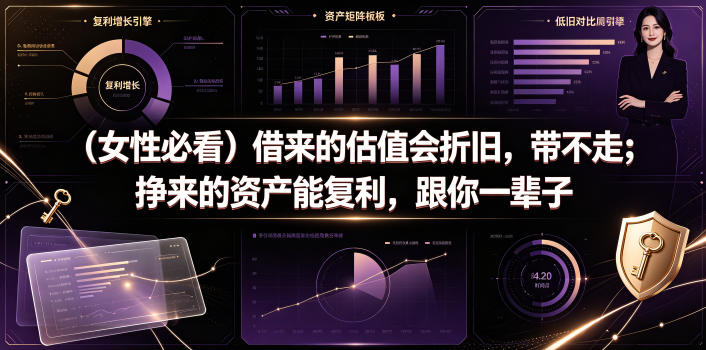 付费文章：(女性必看)借来的估值会折旧，带不走；挣来的资产能复利，跟你一辈子-御文网