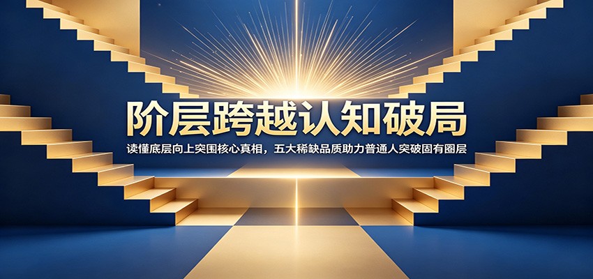 阶层跨越认知破局：读懂底层向上突围核心真相，五大稀缺品质助力普通人突破固有圈层-御文网