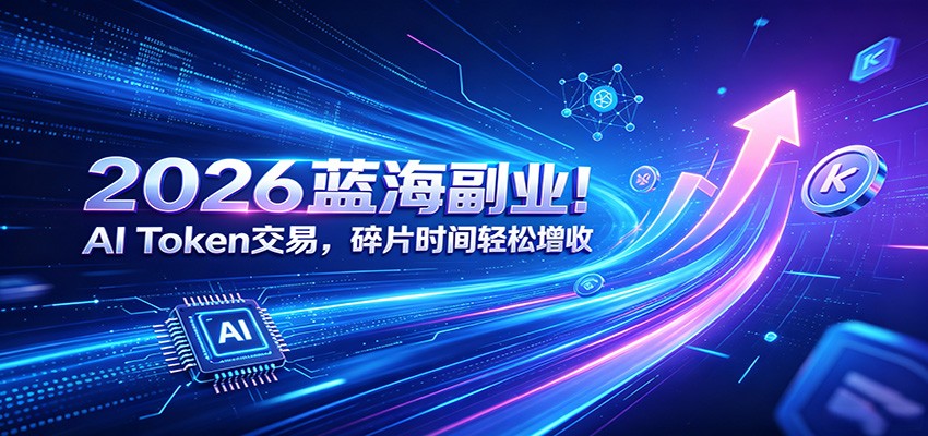 2026蓝海副业！AI Token交易，碎片时间轻松增收-御文网