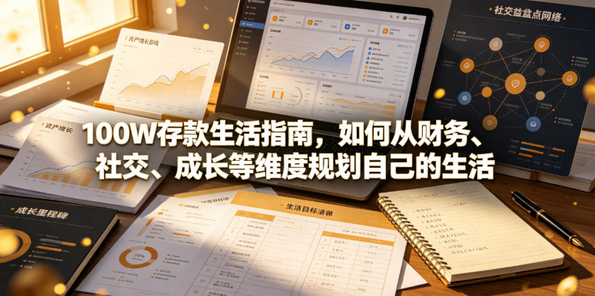 付费文章：100W存款生活指南，如何从财务、社交、成长等维度规划自己的生活-御文网
