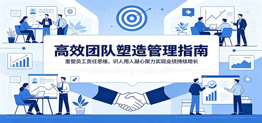 高效团队塑造管理指南：重塑员工责任思维，识人用人凝心聚力实现业绩持续增长-御文网