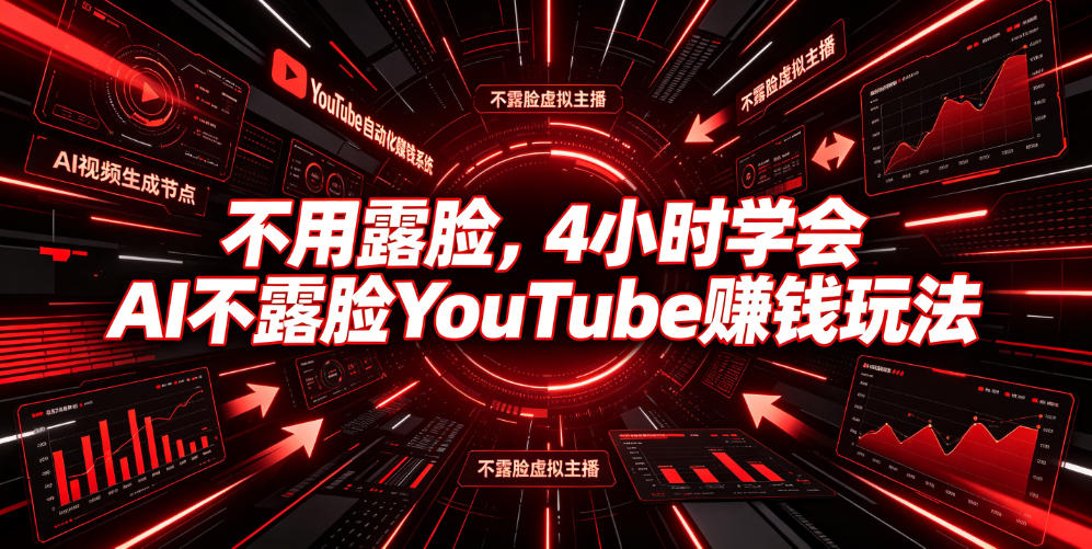 不用露脸，4小时学会AI不露脸YouTube賺钱玩法【原创双语字幕】-御文网