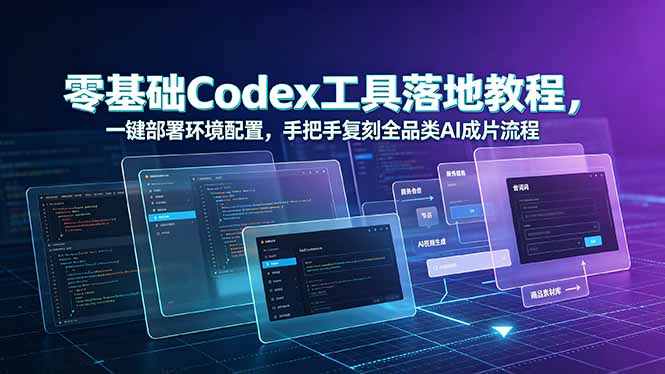 零基础Codex工具落地教程，一键部署环境配置，手把手复刻全品类AI成片流程-御文网