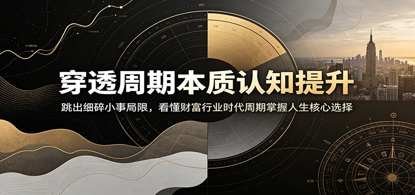 穿透周期本质认知提升：跳出细碎小事局限，看懂财富行业时代周期掌握人生核心选择-御文网