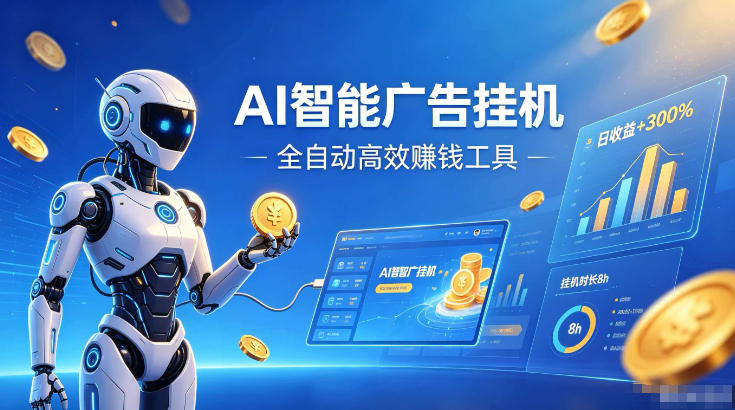AI智能广告挂G,在家自动賺收益,全程无需人工操作、不用直播、不用拉人【揭秘】-御文网