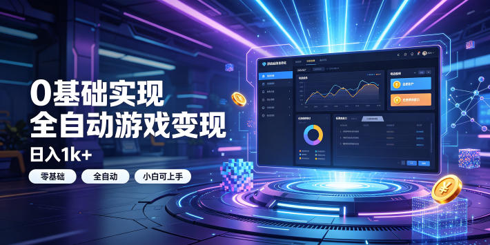 0基础实现全自动游戏变现,日入1k+,小白直接上手搞钱!【揭秘】-御文网