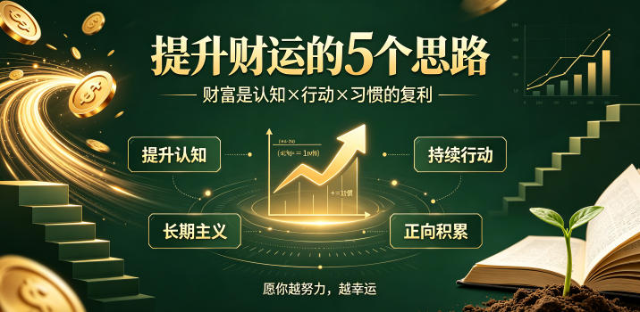 付费文章：提升财运的5个思路——财富是认知x行动x习惯的复利，愿你越努力，越幸运-御文网