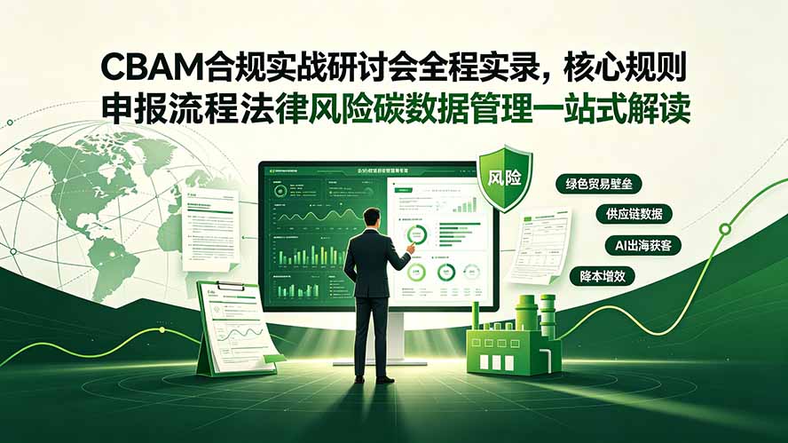 CBAM合规实战研讨会全程实录，核心规则申报流程法律风险碳数据管理一站式解读-御文网
