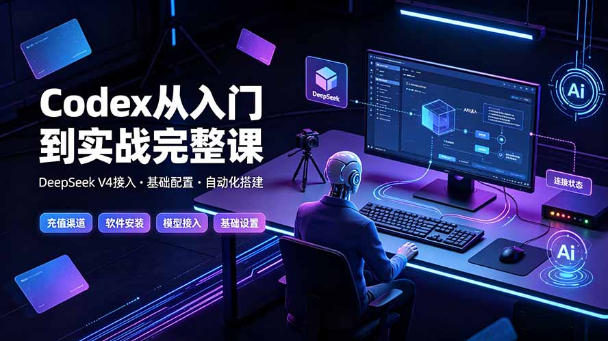 Codex从入门到实战完整课｜充值·安装·接入DeepSeek，记忆·插件·Skill·CLI·MCP全拆解-御文网