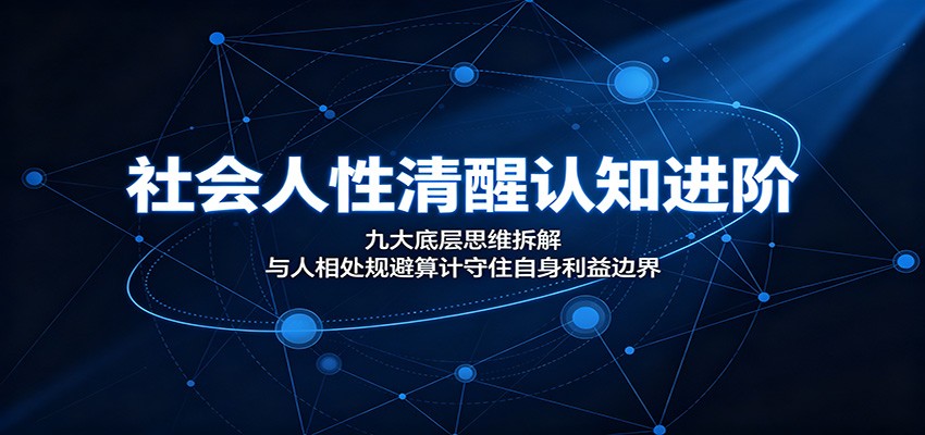 社会人性清醒认知进阶：九大底层思维拆解，与人相处规避算计守住自身利益边界-御文网