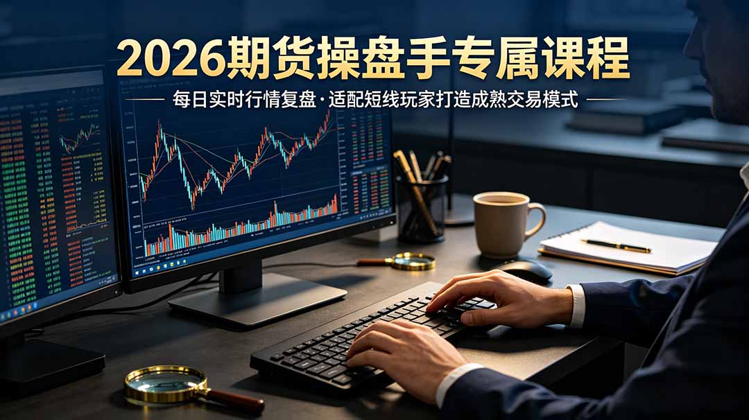 2026期货操盘手专属课程-更新7月11，每日实时行情复盘，适配短线玩家打造成熟交易模式-御文网