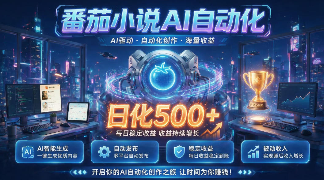 小白可做番茄AI,居家轻创业,每日稳赚500➕,普通人低门槛轻松线上增收【揭秘】-御文网