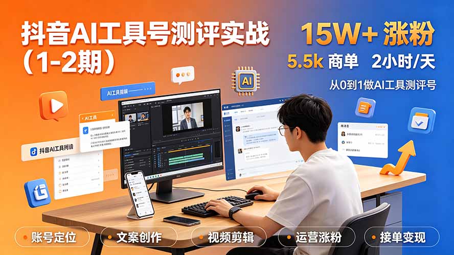 抖音AI工具号测评实战(1-2期-御文网