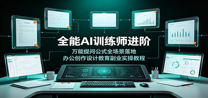 全能AI训练师进阶:万能提问公式全场景落地,办公创作设计教育副业实操教程-御文网