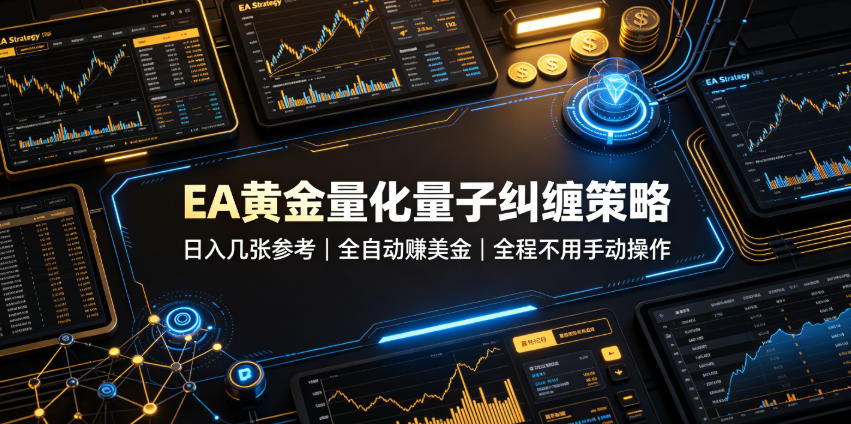 EA黄金量化量子纠缠策略,日入几张,全自动賺美金,全程不用手动操作!【揭秘】-御文网