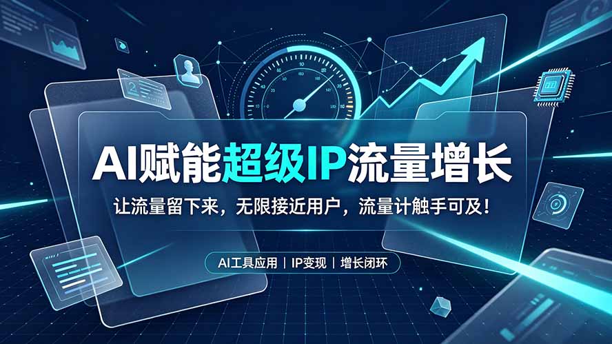 AI赋能超级IP流量增长:让流量留下来,无限接近用户,流量计触手可及!-御文网