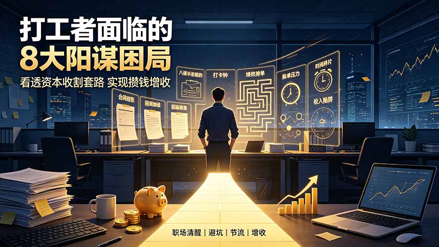 付费文章:打工者面临的8大阳谋困局,看透资本收割套路实现攒钱增收-御文网