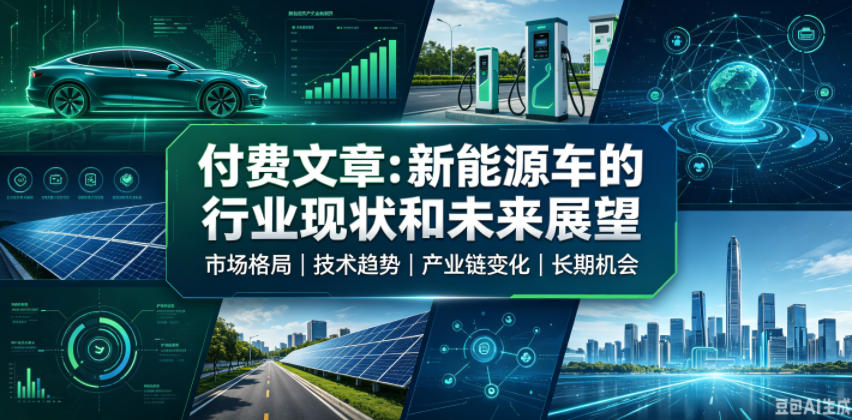 付费文章:新能原车的行业现状和未来展望-御文网