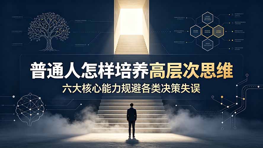 付费文章：普通人怎样培养高层次思维，六大核心能力规避各类决策失误-御文网