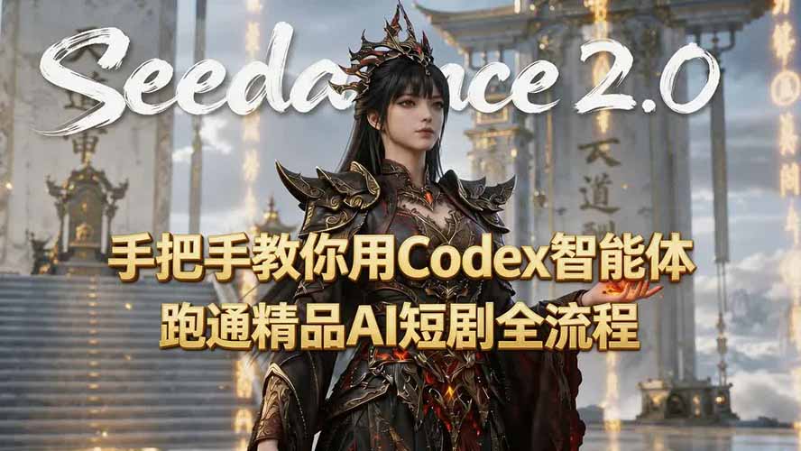 手把手教你用Seedance2.0+Codex智能体跑通精品AI短剧全流程(附3种skill技能-御文网