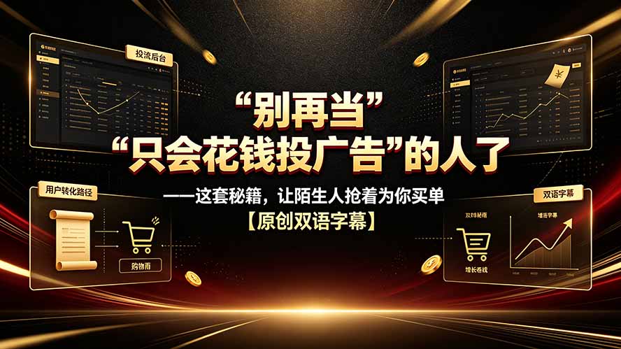 别再当“只会花钱投广告”的人了——这套秘籍,让陌生人抢着为你买单【原创双语字幕】-御文网