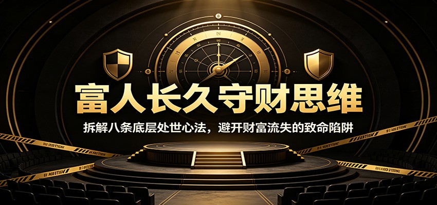 富人长久守财思维：拆解八条底层处世心法，避开财富流失的致命陷阱-御文网