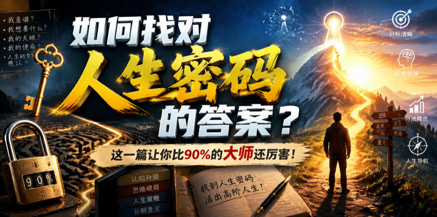 付费文章：如何找对人生密码的答案？这一篇让你比90%的大师还厉害！-御文网