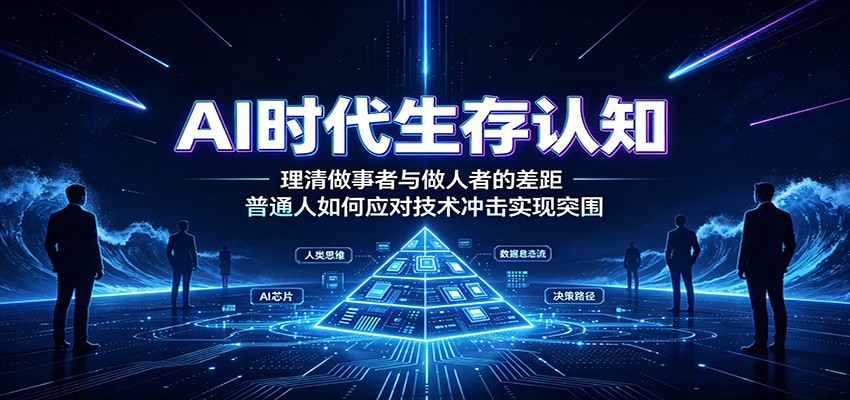 AI时代生存认知：理清做事者与做人者的差距，普通人如何应对技术冲击实现突围-御文网