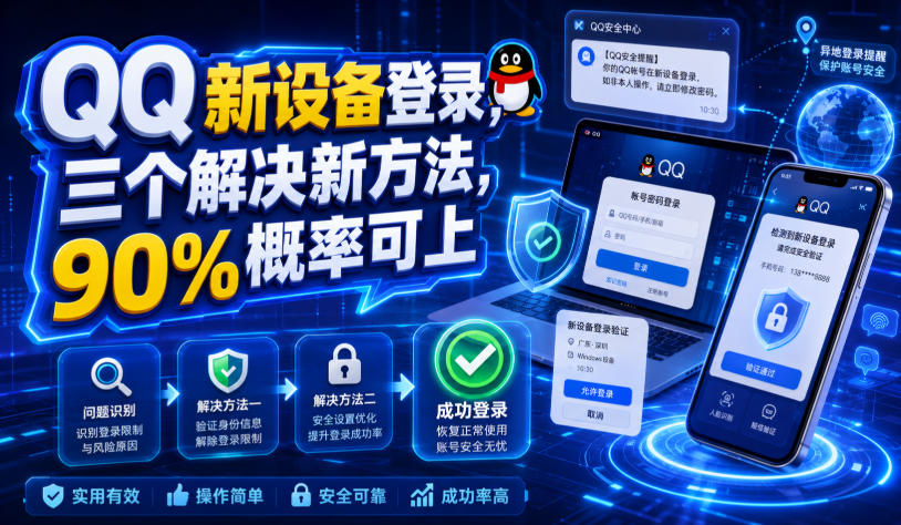 QQ新设备登录，三个解决新方法，90%概率可上-御文网
