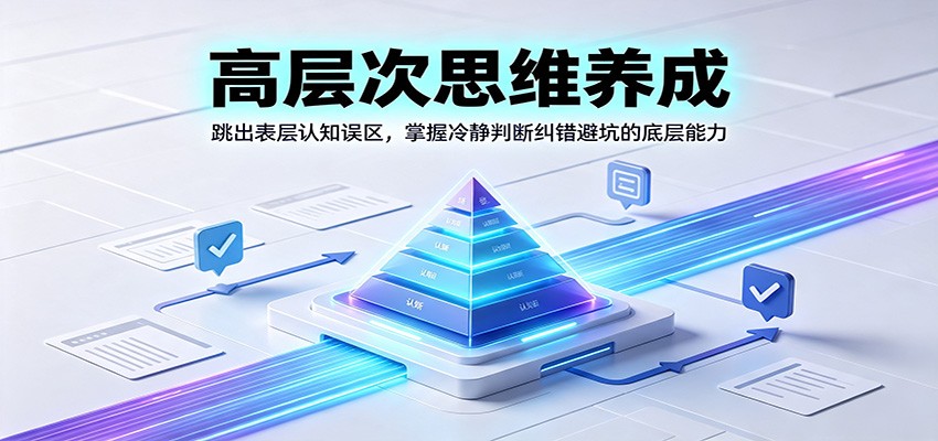 高层次思维养成:跳出表层认知误区,掌握冷静判断纠错避坑的底层能力-御文网