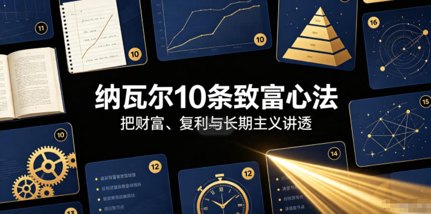 付费文章：纳瓦尔10条致富心法-御文网