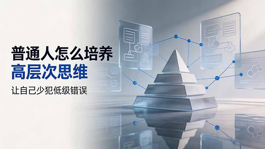 付费文章：普通人怎么培养高层次思维，让自己少犯低级错误-御文网
