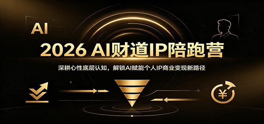 2026 AI财道IP陪跑营:深耕心性底层认知,解锁AI赋能个人IP商业变现新路径-御文网