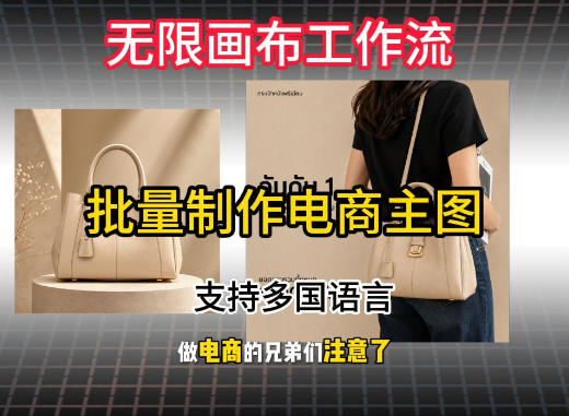 无限画布工作流搭建教程，一键电商主图批量制作，批量下载，支持多国语言-御文网