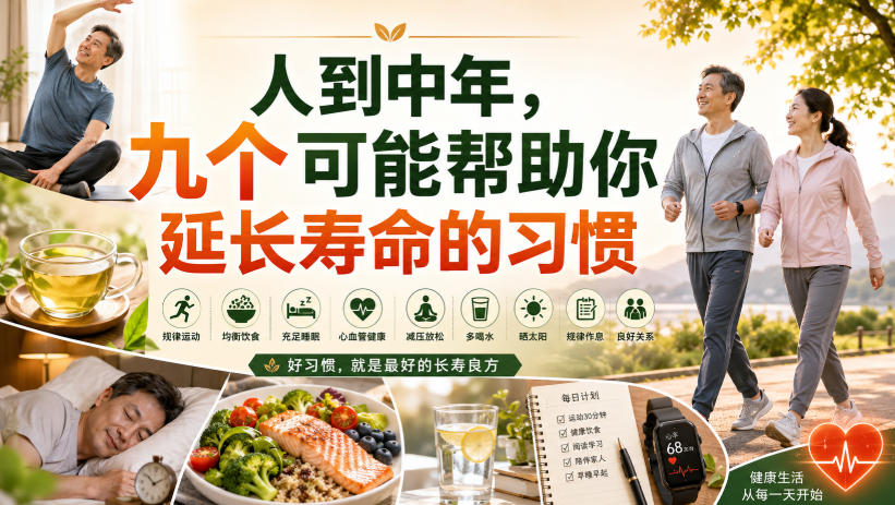 付费文章:人到中年,九个可能帮助你延长寿命的习惯-御文网