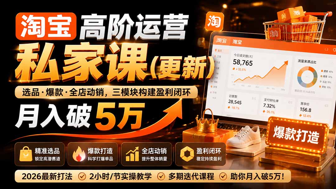 淘宝高阶运营私家课(更新26年-御文网