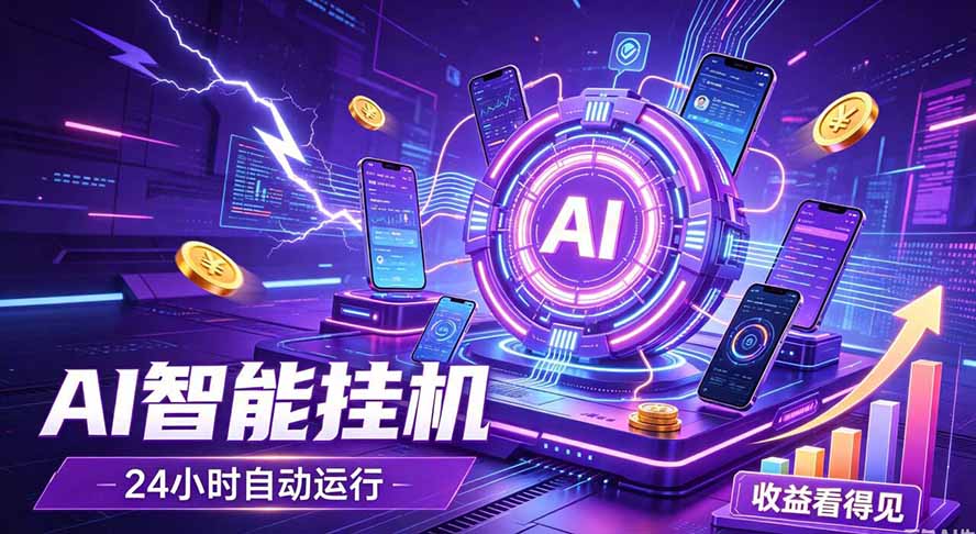 AI智能广告挂机,躺赚新模式 设备托管运行,解放双手持续变现-御文网