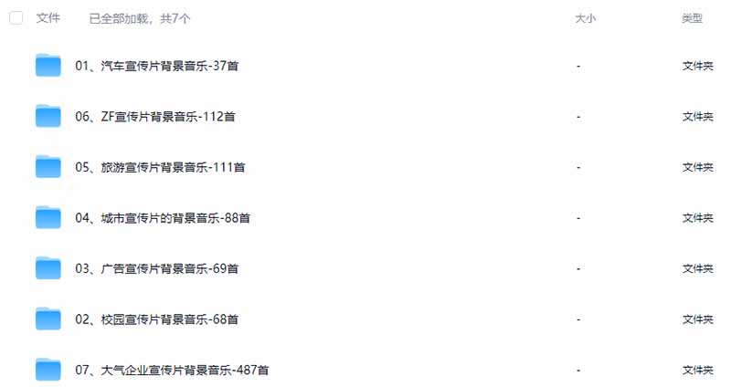 图片[3]-某宝付费购买，常用6G音效合集！970+首宣传片背景音乐，无版权可商用大气素材，分类清晰，高质量内容-御文网