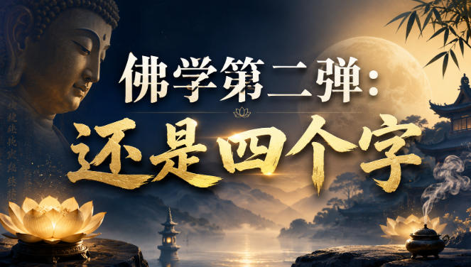 付费文章：佛学第二弹：还是四个字-御文网