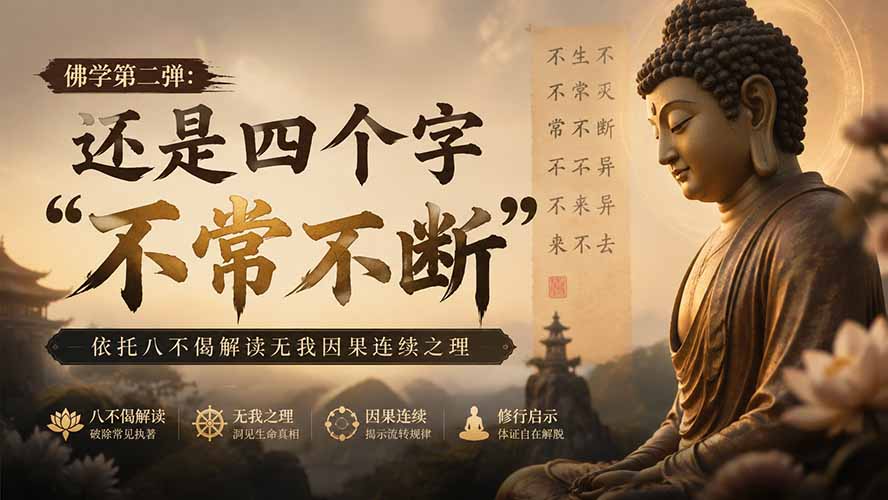 付费文章：佛学第二弹：还是四个字“不常不断”依托八不偈解读无我因果连续之理-御文网