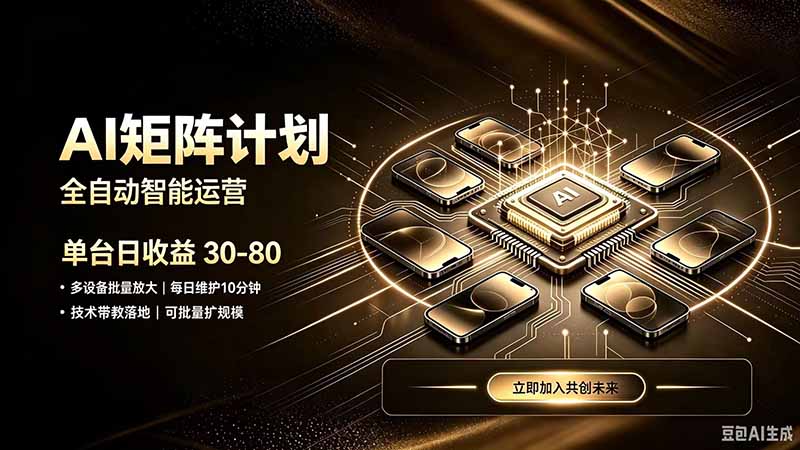 AI智能对话,矩阵规模化创业,全程技术扶持,长久稳定,日入800+-御文网