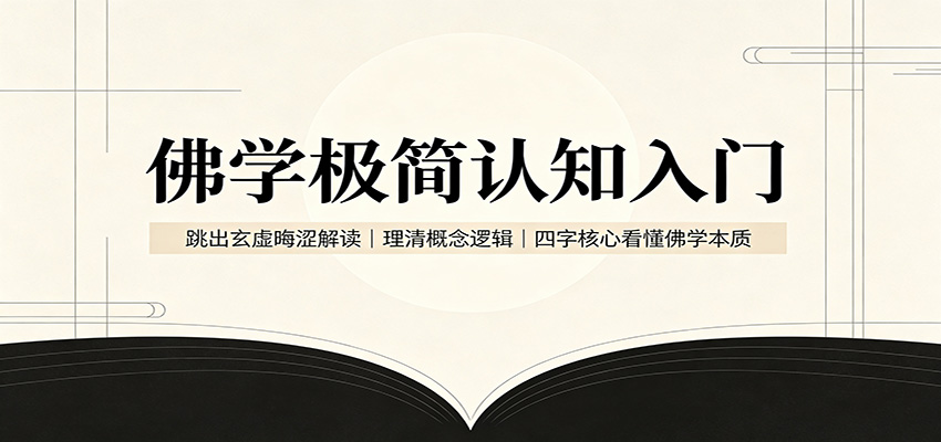 佛学极简认知入门:跳出玄虚晦涩解读,理清概念逻辑,四字核心看懂佛学本质-御文网
