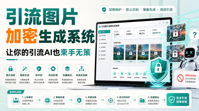 引流图片加密生成系统，让你的引流AI也束手无策-御文网