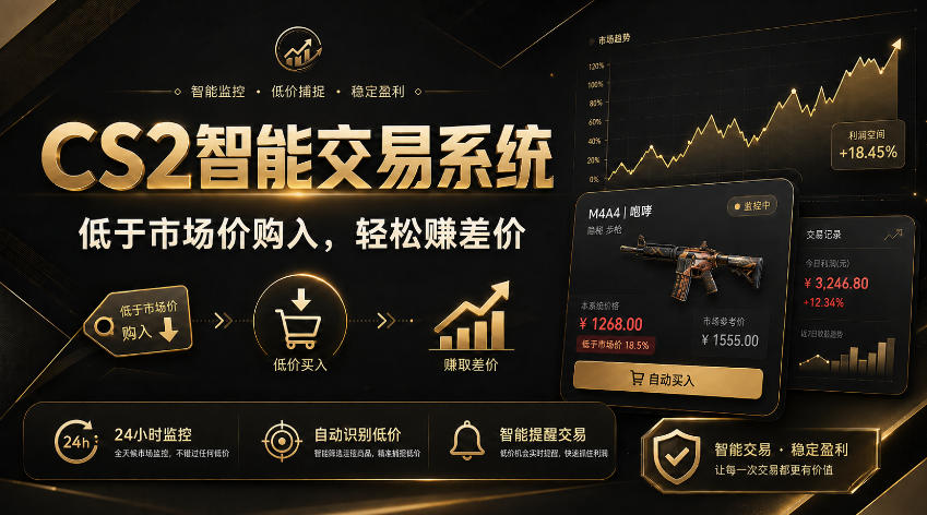 CS2智能交易系统，轻松賺差价|自动运行，无需自己挂G|数据支持任何形式验证【揭秘】-御文网