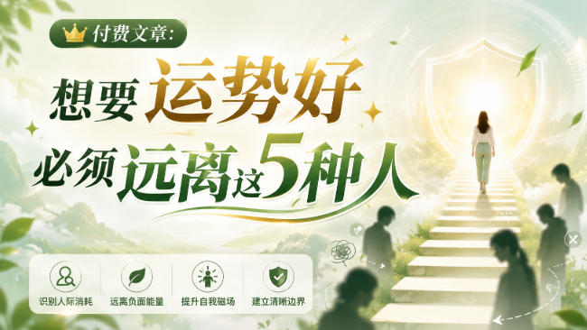 付费文章：想要运势好，必须远离这5种人-御文网