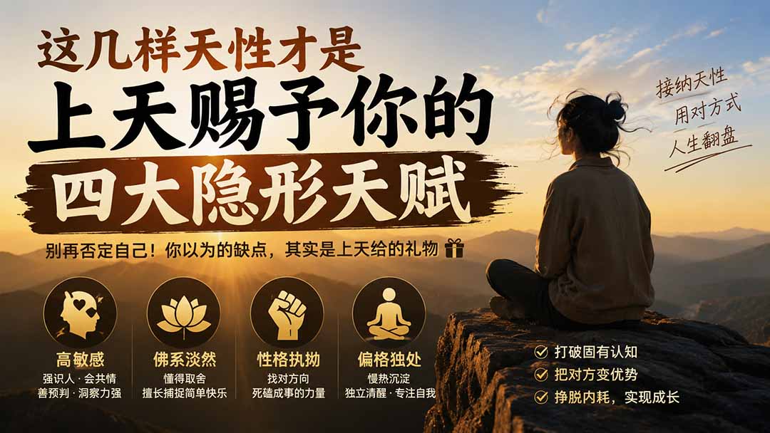 付费文章：这几样天性才是上天赐予你的四大隐形天赋-御文网