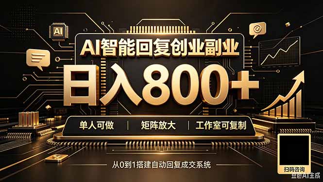 全自动AI挂机创业｜个人副业→工作室全链路扶持-御文网